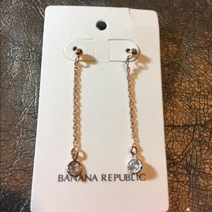 Diamond drop earrings